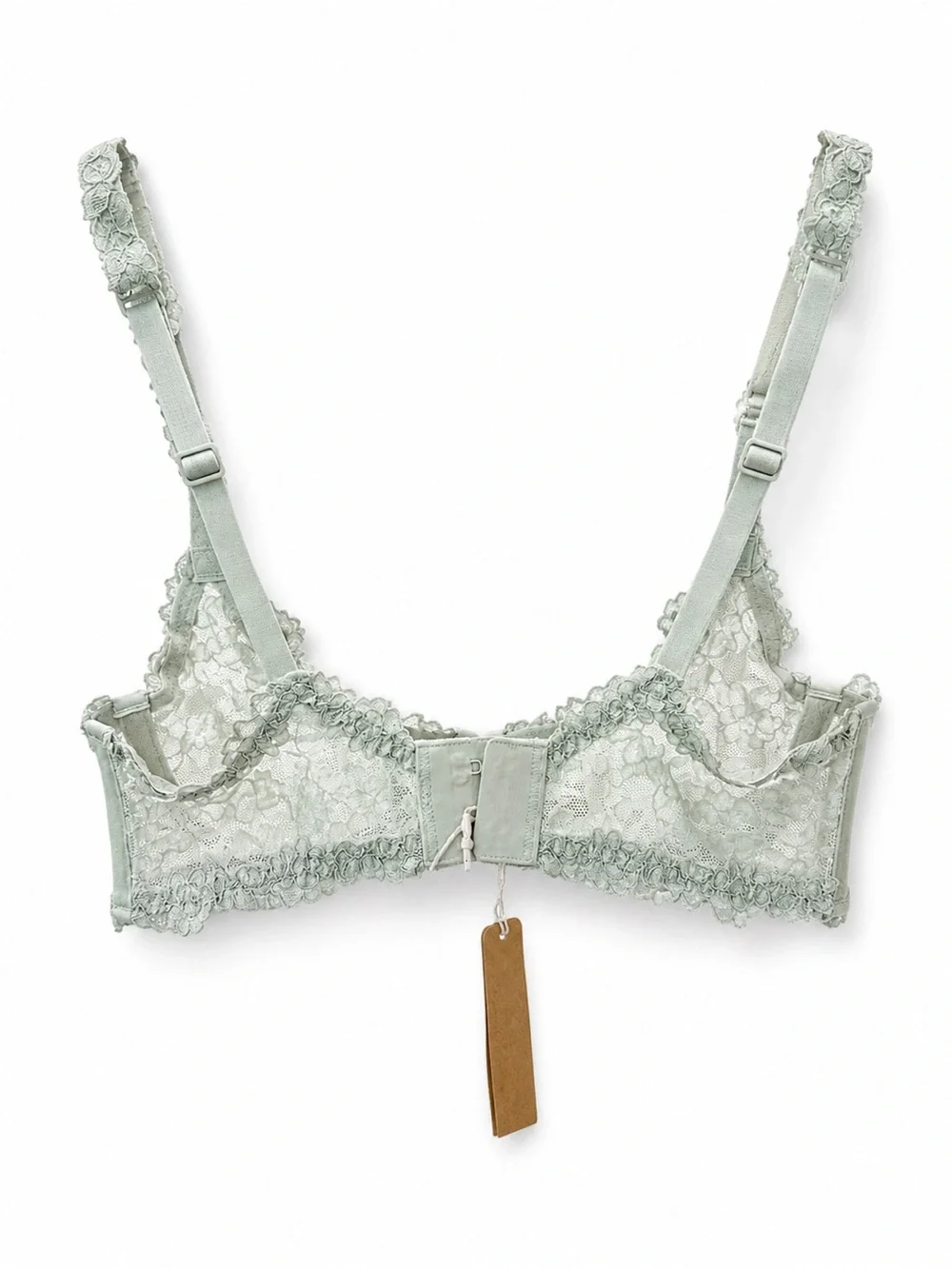 SKIMS Lace Unlined Scoop Bra – 32B – Talc Multi 💚 - Picture 3 of 5